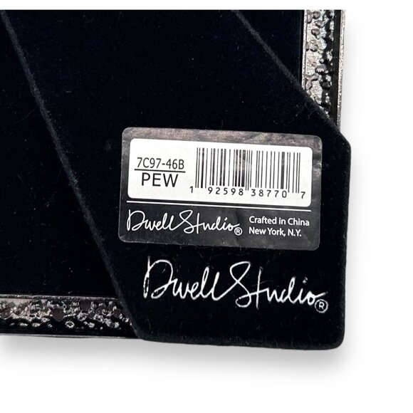 DwellStudio Black Pebble Texture 4x6" Picture Frames Set Of 2 - Picture 5 of 10